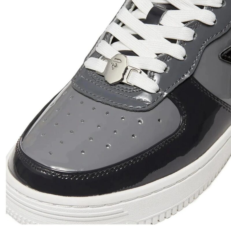 A Bathing Ape Bapesta Low 'Black Grey' - Image 3