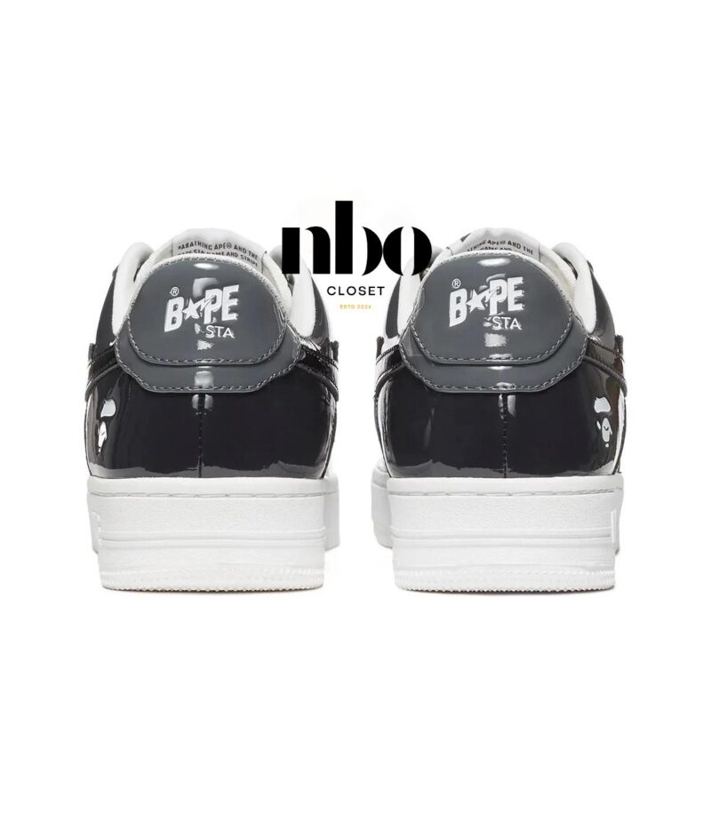 A Bathing Ape Bapesta Low 'Black Grey' - Image 4