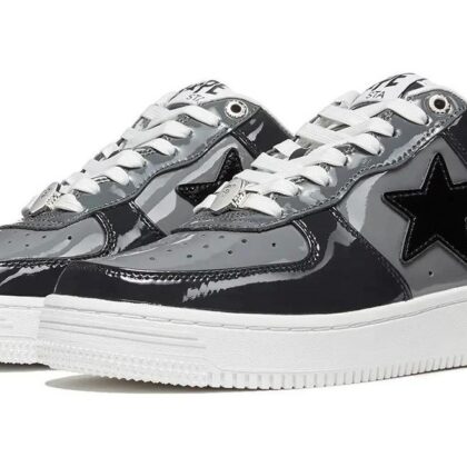 A Bathing Ape Bapesta Low 'Black Grey'