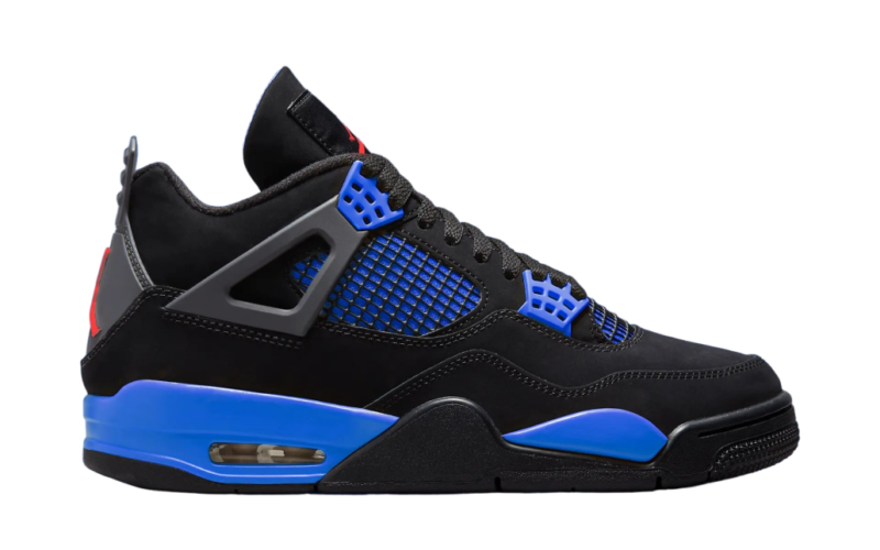 Air Jordan 4 Black Deep Royal Blue - Image 3