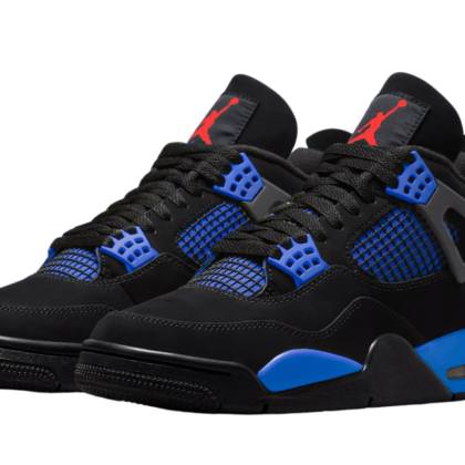 Air Jordan 4 Black Deep Royal Blue