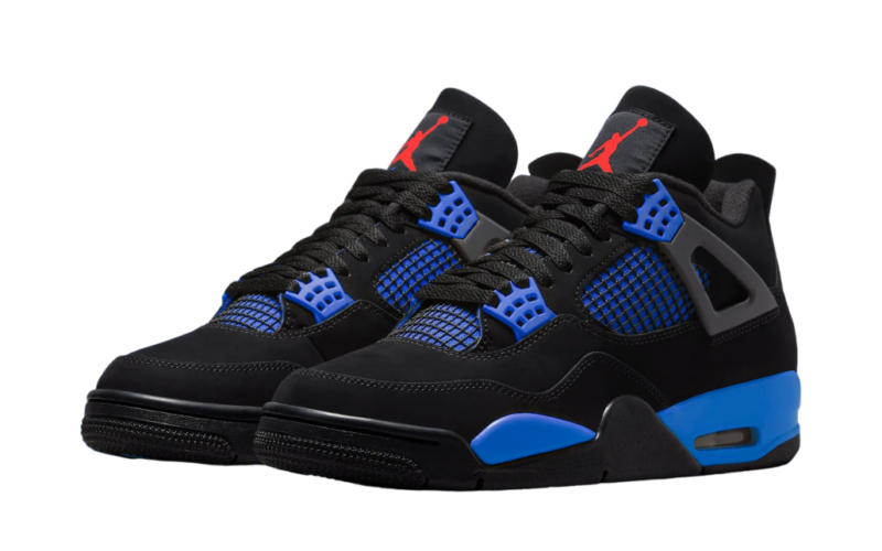 Air Jordan 4 Black Deep Royal Blue