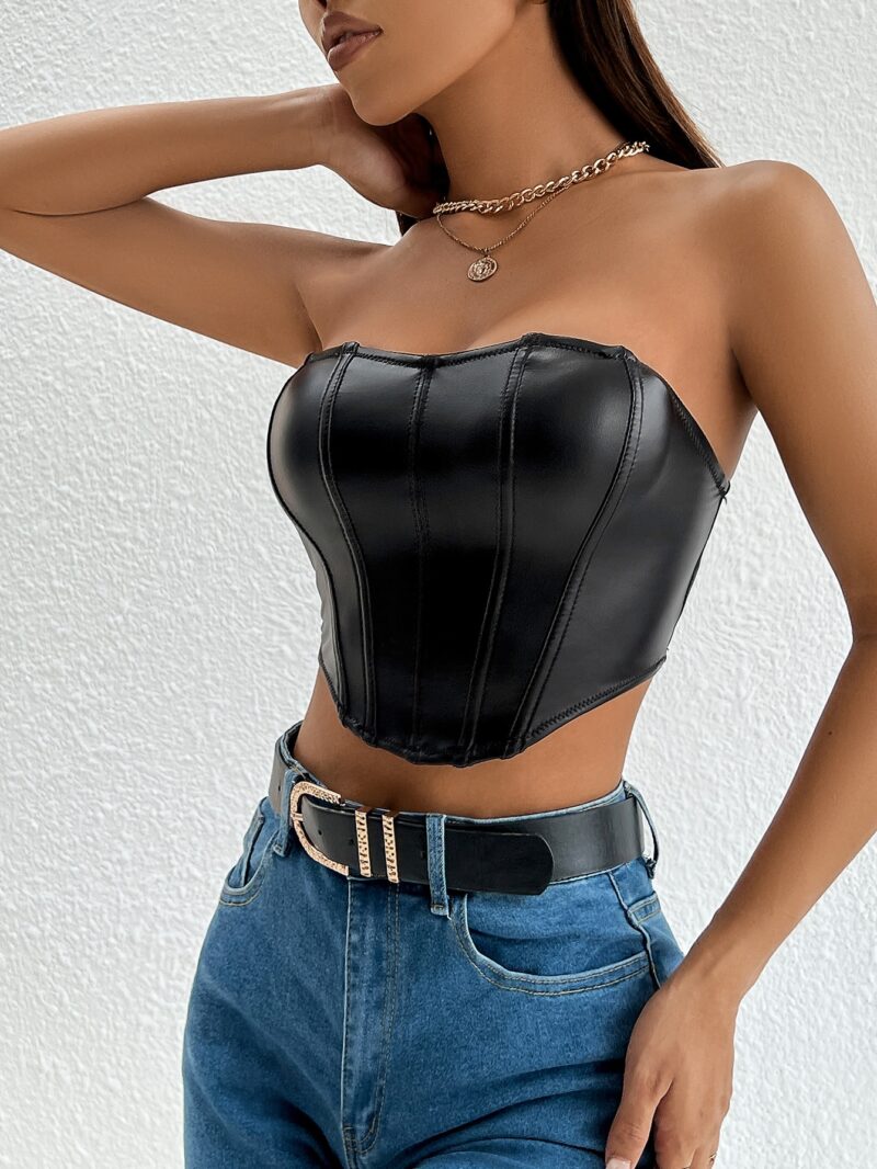 Hem Tube Women Crop Top - Image 5