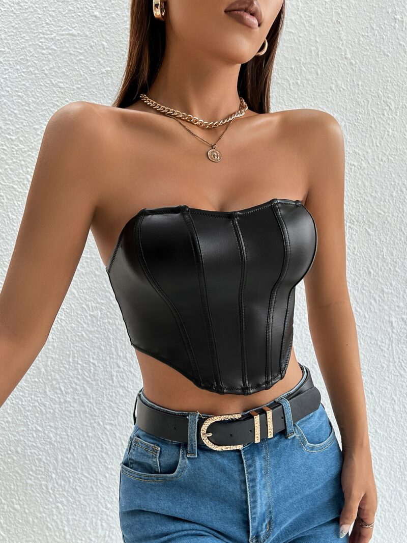 Hem Tube Women Crop Top - Image 3